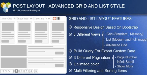 ADVANCE POST GRID LIST WITH CUSTOM FILTERING FOR VISUAL COMPOSER